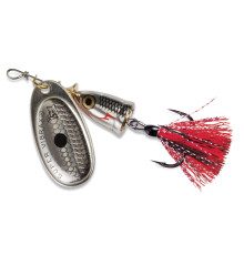 Блесна вращающаяся Blue Fox VIBRAX FOXTAIL №3 , цвет Silver Shiner