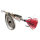 Блесна вращающаяся Blue Fox VIBRAX FOXTAIL №4 , цвет Silver Shiner