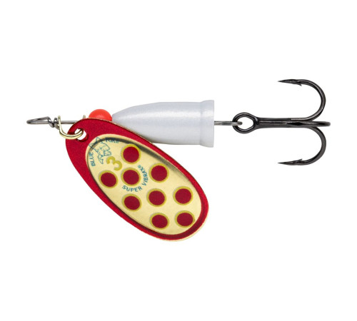 Блесна вращающаяся Blue Fox VIBRAX LONG CAST №3 , цвет Red-Gold-Yellow-Red