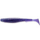 Силиконовая приманка FishUp U-SHAD 3.5" 060 - Dark Violet/Peacock & Silver, 8шт, виброхвост