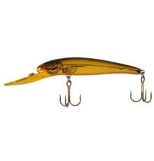 Воблер Pradco Bomber DEEP LONG A 89F, цвет Gold Chrome/Black Back/Orange Belly, 10,6 гр.