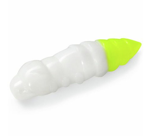 FishUp PUPA 1.2" - Cheese 131 - White/Hot Chartreuse, 10шт.