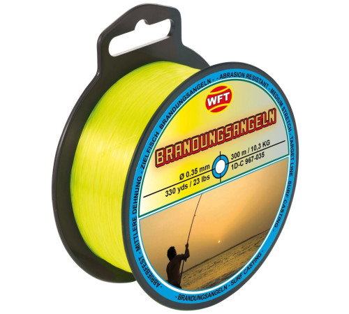 Монофильная леска WFT ZIELFISCH BRANDUNG 300м,  0.35мм