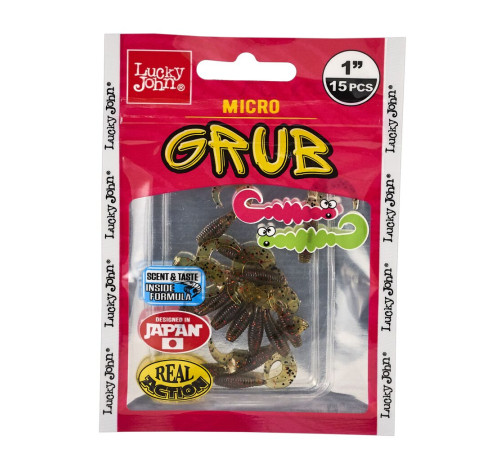 Lucky John Pro Series MICRO GRUB 1,0in PA03, 15шт.