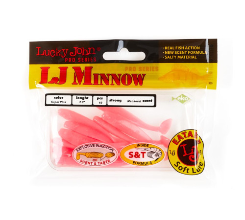 Lucky John Pro Series MINNOW 2.2in F05, 10шт.