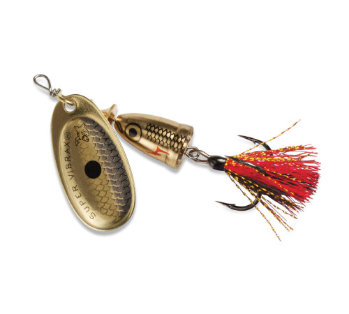 Блесна вращающаяся Blue Fox VIBRAX FOXTAIL №3 , цвет Golden Shiner