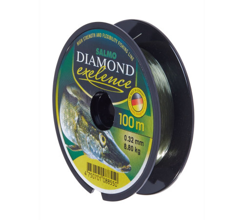Монофильная леска Salmo Diamond EXELENCE 100м,  0.32мм