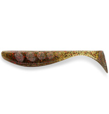 Силиконовая приманка FishUp WIZZLE SHAD 2" 045 - Green Pumpkin/Red & Black, 10шт, виброхвост