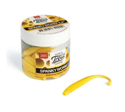 Lucky John Pro Series SPANKY WORM 3,2in 101, 10шт.