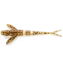 FishUp FLIT 1.5" 045 - Green Pumpkin/Red & Black, 10шт.