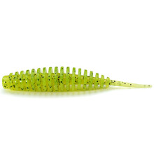 Силиконовые приманки FishUp TANTA 1" 055 - Chartreuse/Black, 12шт, слаг