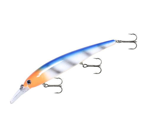 Воблер Pradco Bandit WALLEYE SHALLOW 120F, цвет White Blue/Orange Head, 17,7 гр.