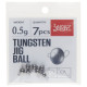 Груз-головки Lucky John Pro Series TUNGSTEN JIG BALL вольфрамовые разборные, 0.5гр, 7шт.