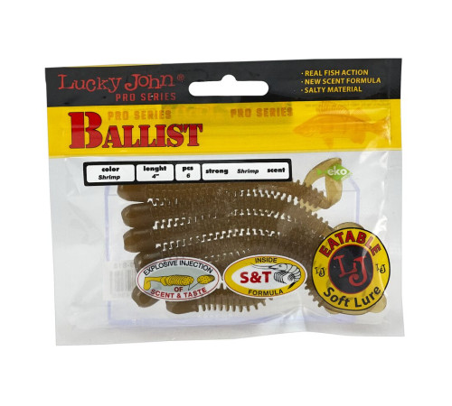 Lucky John Pro Series BALLIST 4in S18, 6шт.
