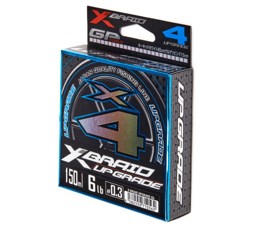 Плетеная леска YGK X-Braid Upgrade X4 BRAID White-Pink 150м,  0.090мм