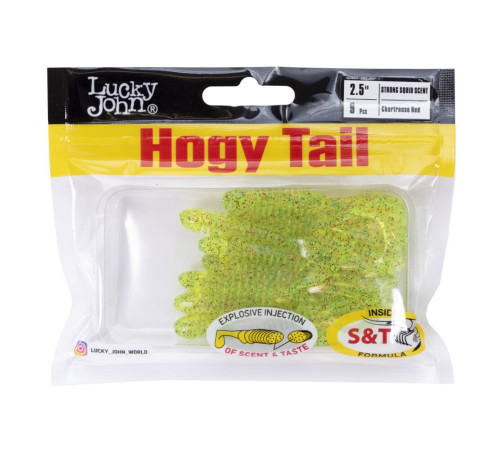 Lucky John Pro Series HOGY TAIL 2.5in S15, 9шт.