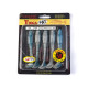 Силиконовые приманки Lucky John Pro Series TIOGA FAT 3.9in T05, 5шт, виброхвост