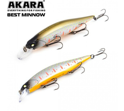 Воблер Akara Best Minnow 100SP цвет A110