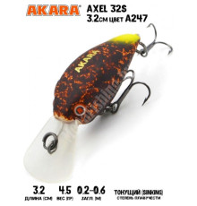 Воблер Akara Axel 32S 4,5гр цвет A247