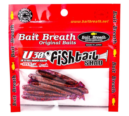 Силиконовая приманка Bait Breath U30 FISH TAIL SHAD 2.8" Ur29, 8шт, виброхвост