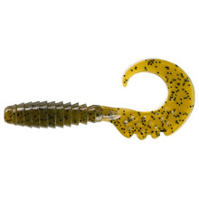 Силиконовые приманки FishUp FANCY GRUB 1" 074 - Green Pumpkin Seed, 12шт, твистер