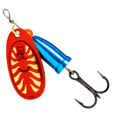 Блесна вращающаяся Blue Fox VIBRAX LONG CAST №2 , цвет Red Flake-Blue