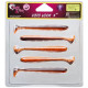 Силиконовая приманка Crazy Fish VIBRO WORM 4.0" 8d, 5шт, виброхвост