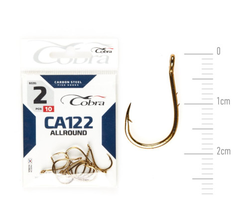Крючки Cobra ALLROUND сер. CA122, №2, 10шт.