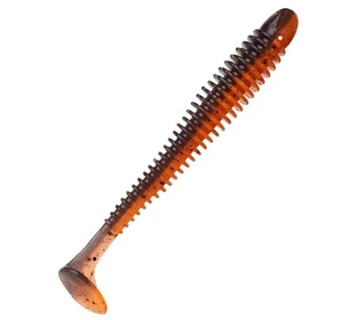 Силиконовая приманка Crazy Fish VIBRO WORM 4.0" 8d, 5шт, виброхвост