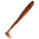 Силиконовая приманка Crazy Fish VIBRO WORM 4.0" 8d, 5шт, виброхвост