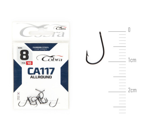 Крючки Cobra ALLROUND сер. CA117, №8, 10шт.
