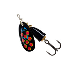 Блесна вращающаяся Blue Fox VIBRAX HOT PEPPER №4 , цвет Black-Yellow-Red
