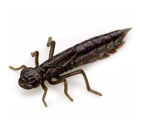 FishUp DRAGONFLY 1.7" 050 - Green Pumpkin Brown/Red & Purple, 8шт.