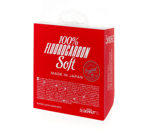 Флюорокарбоновая леска Lucky John FLUOROCARBON Soft 100м,  0.234мм