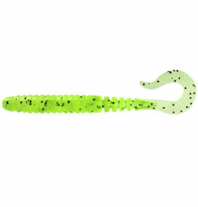 Силиконовые приманки FishUp VIPO 2" 055 - Chartreuse/Black, 10шт, твистер