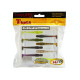 Силиконовые приманки Lucky John Pro Series TIOGA 2.4in MIX1, 9шт, виброхвост