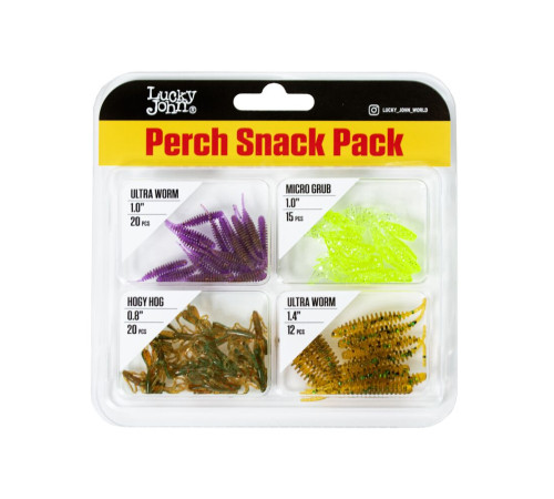 Lucky John Pro Series PERCH SNACK PACK 04 SET/Mix Pack 004SET, 67шт.