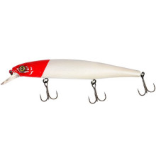 Воблер минноу Jackall MAG SQUAD 128SP pearl red head, 21 гр.