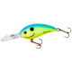 Воблер Pradco Bomber FAT FREE FINGERLING 59F, цвет Chartreuse Blue, 12,1 гр.
