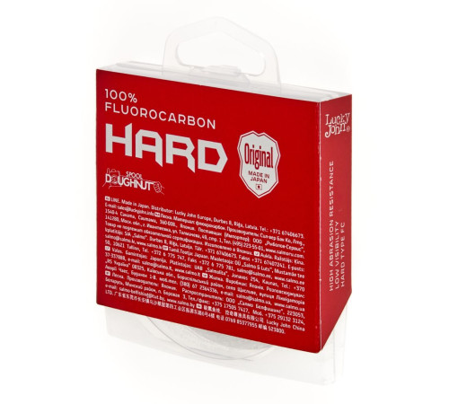 Флюорокарбоновая леска Lucky John FLUOROCARBON Hard 25м,  0.52мм