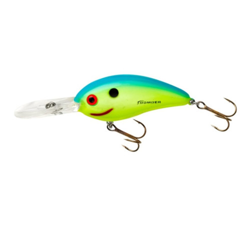Воблер Pradco Bomber FAT FREE SHAD JR. 67F, цвет Chartreuse Blue, 17,1 гр.