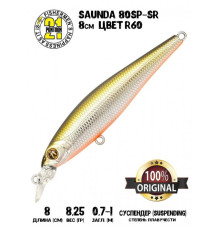 Воблер PONTOON 21 SAUNDA 80SP-SR цвет R60
