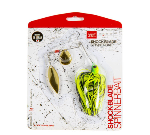 Спиннербейт Lucky John SHOCK BLADE 02 , цвет 004