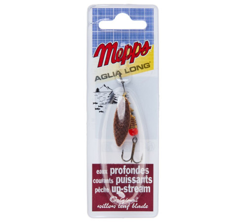 Блесна вращающаяся Mepps AGLIA LONGUE №1 блистер , цвет Copper