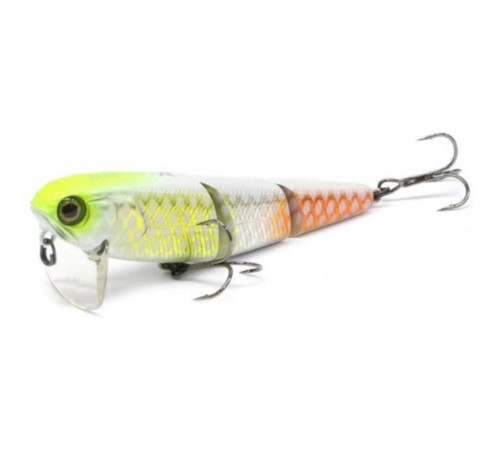 Воблер минноу Jackall HAMA-KU-RU R 75F albino chartreuse piraruku, 7.8 гр.