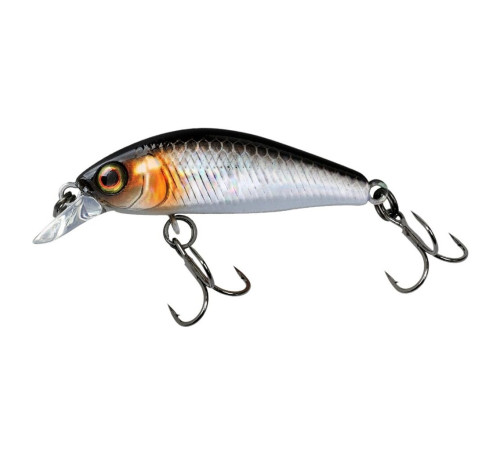 Воблер минноу Jackall CHUBBY MINNOW 35SP hl silver & black, 2.3 гр.