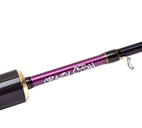 Спиннинг Crazy Fish Ebisu 2 Violet SV 662 UL Light Game New Style, углеволокно, 1.98 м, тест: 0.6-5 г, 84 г