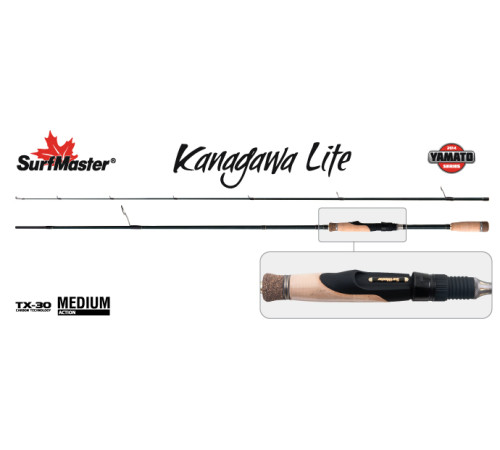 Спиннинг SURF MASTER Yamato Series Kanagawa Lite. углеволокно. штекерный. 2.25 м. тест: 2-9 г . 109 г