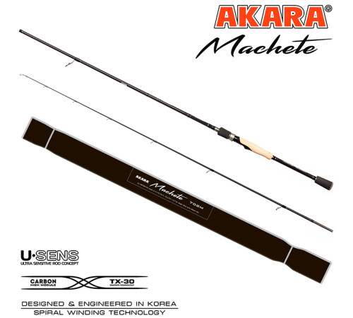Спиннинг Akara Machete 902 MH, углеволокно, штекерный, 2.7 м, тест: 17-45 г, 162 г