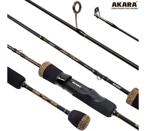 Спиннинг Akara Lake Trout UL, углеволокно, штекерный, 1.98 м, тест: 1-8 г, 80 г